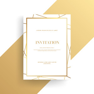 Carte d'invitation professionnelle et  personnalisée